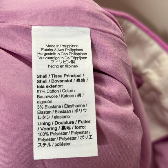 J. CREW Kate Straight-Leg Pant in Stretch Velvet Pink Purple Sz 14 {A37} - Picture 6 of 7